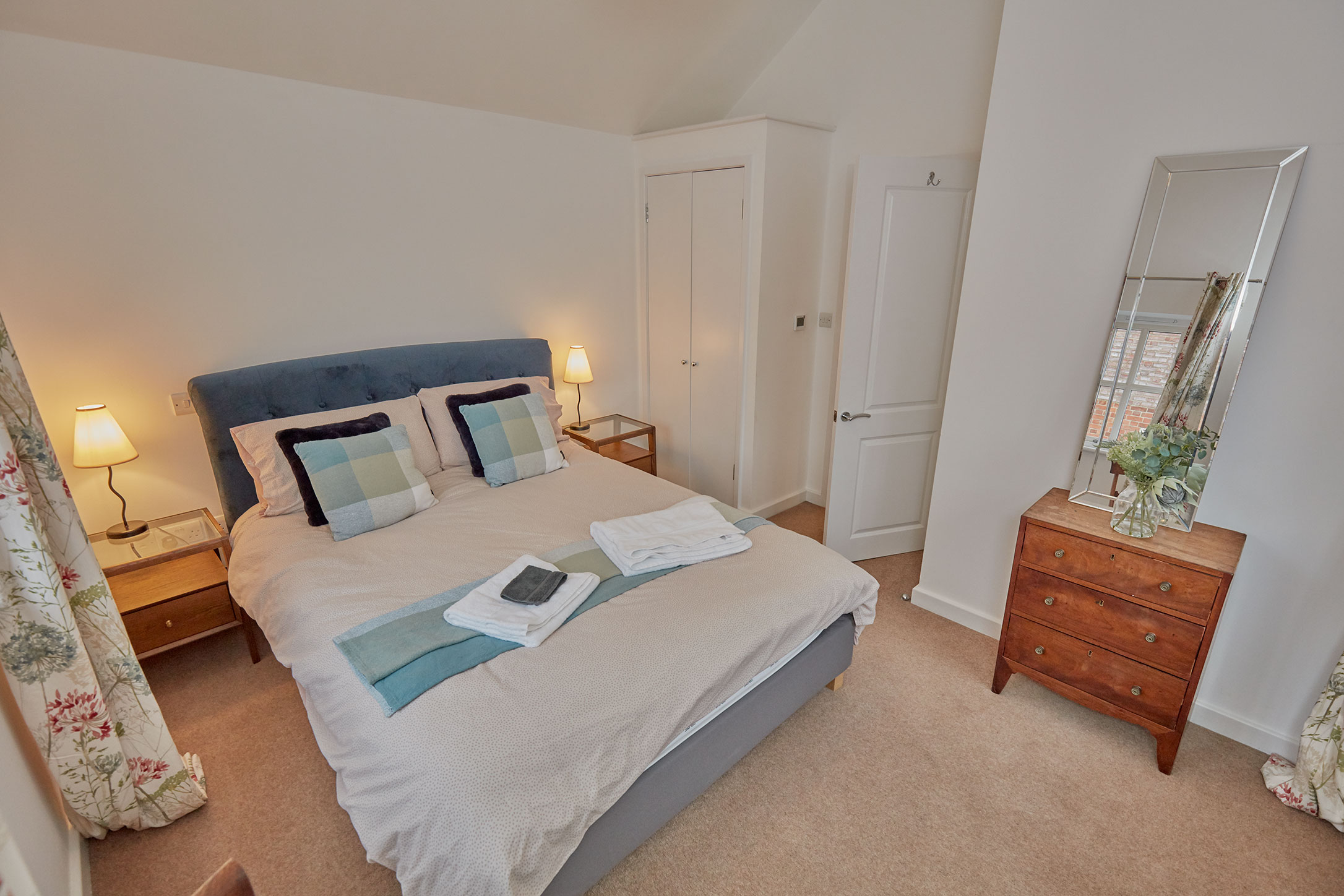 Upstairs bedroom with double bed